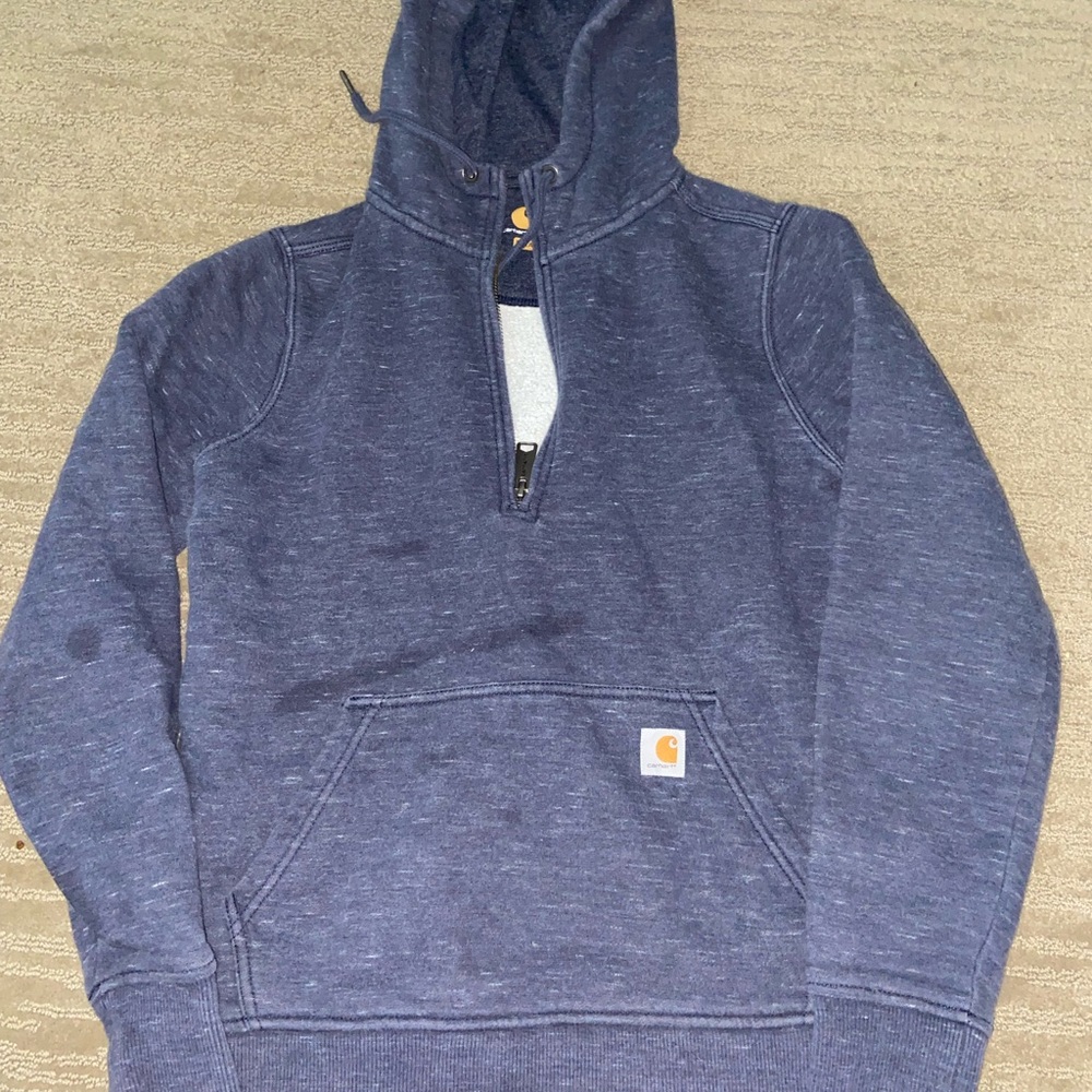 Carhartt 1/3 zip hoodie.